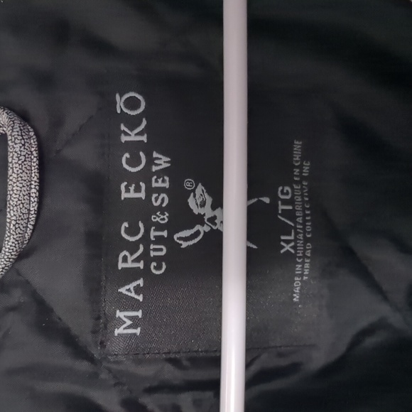 Marc Ecko XL Gray Leather Jacket - Picture 2 of 4